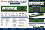 SK Hynix 4GB DDR4 2400MHz ECC Registered RDIMM Server RAM HMA451R7AFR8N-UH