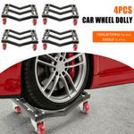 4PCS Heavy Car Wheel Dolly 6000LB/2800KG Tire Skates Auto Repair Moving Dollies