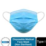 Termin8 Disposable Medical Face Mask 3 Layer Protective Surgical Mask
