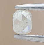 ROSECUT DIAMOND NATURAL DIAMOND 0.15TCW YELLOW COLOR DIAMOND OVAL FANCY DIAMOND