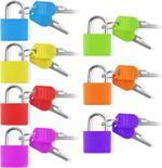 4x Small Luggage Padlocks Travel Suitcase Bag Security Mini Colorful Locks
