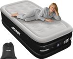 ADABT Single Air Bed Inflatable Air Mattress Built-in Electric Pump Blow Up Bed