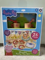 Peppa Pig Kids Tea Party Set Wooden Birthday Party Gift for Kids