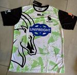 BLK Zimbabwe Sables Rugby Shirt White/Green/Black Adult Size L