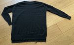The White Company Cashmere Jumper Size 10 /12 LONG oversize charcoal GREY 