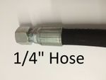 Hydraulic Hose Assembly 1/4" inch 2 Wire Hose BSP Fittings - PICK YOUR SIZE -