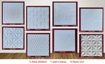 🏦 Wall Panels Ceiling Tiles Polystyrene 9 Patterns Good Quality 50cmX50cm 🏡
