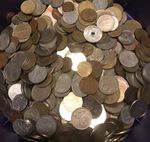 1 KILO MIXED WORLD COINS - BULK FOREIGN COINS - FREE POSTAGE TO THE UK