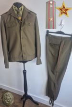 Original 1982 USSR Soviet Army Major Uniform Set – Jacket, Trousers, Shirt & Tie