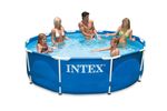 Intex 10' x 30" Metal Frame Pool 🏊 With C330 Filter Pump, Easy to Set Up & Use
