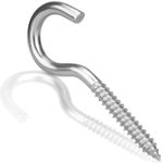 Cup Hooks Screws Ceiling Screw In Heavy Duty Wood Thread Steel Zinc Plated DIYUK