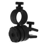Durable Plastic Hard Hat Light Clip Mount for Secure Headlamp Display Black