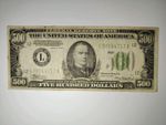 1934 $500 Federal Reserve Note San Francisco
