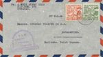 CURACAO 1938 first flight w KLM "WILLEMSTAD - TRINIDAD - PARAMARIBO, SURINAM"
