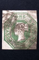 Queen Victoria GB 1/Embossed Issue SG.55 Used Cut Square VF
