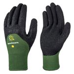 Benchmark Durable Work Gloves Latex Grip Heavy Duty Gardening