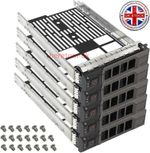 5 Pack 3.5"SAS SATA Hard Drive Tray Caddy for Dell PowerEdge T330 T430 T630 R230