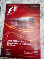 Original 2016 Monaco F1 event poster
