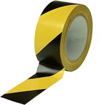 Hazard Warning Tape 3m Self Adhesive Yellow Black Stripe 50mm Safety Tape