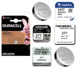 377 SR626SW AG4 SR66 Silver Oxide Watch Battery [ Select Brand & Quantity Req ]