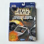 SEALED 1996 SkyBox Star Wars Collectible Sticker and Story Album Set Damaged Box