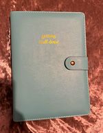 Teal Ring Binder Weekly Diary Planner with Tabs & Pen Holder