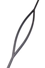 Wagerburn Matt Black Metal Stair Spindle 13mm