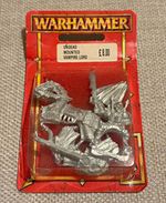 Vintage Warhammer Fantasy Undead Mounted Vampire Lord Sealed Metal Blister OOP