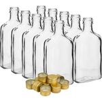 25 x 200ml - 20cl - GLASS Bottles + 25 Screw Caps Home Brewing Fast P&P UK