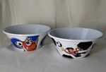 Set of 2 Kelloggs Cereal Plastic Bowls Frosties & Coco Pops 2012 Kellogg’s