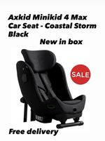 Axkid Minikid 4 Max Car Seat - Coastal Storm Black New In Box