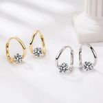 2Pairs Women Lymphvity Magnet Therapy Germanium Earrings Lymphatic Drainage Ear