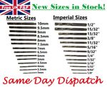HSS Spiral Flute Hand Reamers M2 Straight Shank Metric Imperial Royal Mail 48