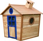 Redwood Lodge With Floor Kids Painted Wooden Playhouse Garden Wendy house