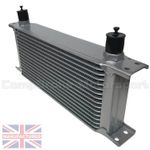 UNIVERSAL 16 ROW AN-10 AN-10  ENGINE TRANSMISSION OIL COOLER [RADIATOR] SILVER