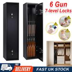 6 Gun Cabinet Lockable Safe Rifle Firearm Steel BS7558/92 Police Approved NEW