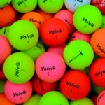 Volvik Vivid Crystal Golf Balls Grade A Coloured Distance Lake Balls 12-100 Pack