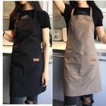 Kitchen Cooking BBQ Plain Denim Canvas Pockets Apron Butcher Crafts Baking Chefs