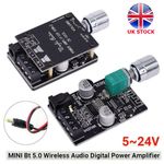 MINI Bluetooth 5.0 Wireless Audio Digital Power Amplifier Stereo Board Amp UK