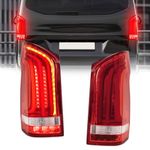 For Mercedes-Benz Vito W447 2015-2022 Rear Bumper Tail Lights Red Lens LH & RH