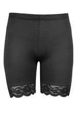 Womens Cycling Shorts Dancing Gym Leggings Active Casual Lace Trim Running Pants