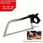 12/18/22" Commercial Butcher Bone Cutting Saw Stainless Frame Frozen Meat Tool