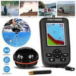 Wireless Fish Finder - 100 Metre Range, Sonar, With Backlight For Lake River Sea