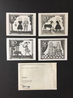 FRG PHOTO ESSAY 1968 FAIRY TALE GRIMM UNISSUED SERIES!! 4 DESIGNS RARE!! e2582