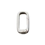 925 Sterling Silver RECTANGLE PUSH CLASP 15mm x 8mm - jewellery making finding