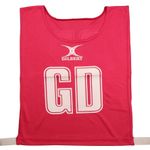 Gilbert Netball Bibs Replacement Monochrome Single Bib - Pink - Size: S / M / L