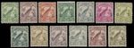 1932 NEW GUINEA-OFFICIALS, BIRD OF PARADISE, OVPT O S, 3RD ISSUE, NH, SC.#O23-35