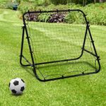 Football Rebounder Net Kickback Target Goal Training Teens Practice Black