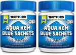 2x Thetford Aqua Kem Chemical Toilet Blue Bags 15 Sachets Motorhome Camping