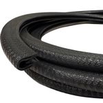 PVC Rubber Trim Flexible Protective Edging 1-4mm Panel Steel Core (Per Metre)